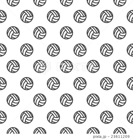 seamless pattern with Volleyball 23611209
