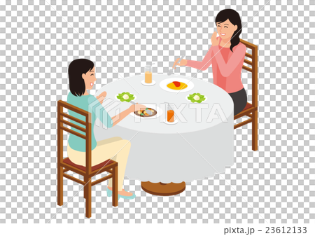 食事をする女性 23612133