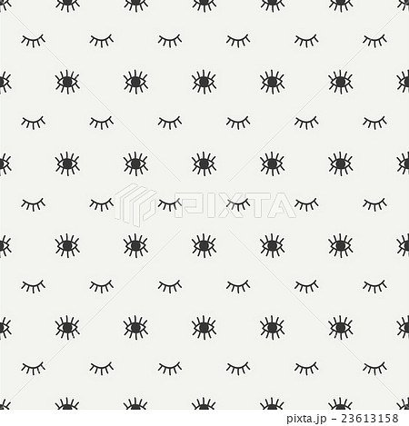 Hand drawn seamless pattern with open and close 23613158