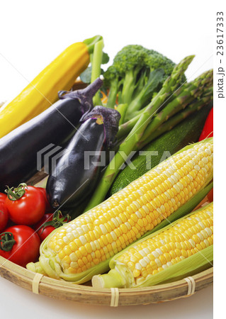 夏野菜の集合イメージ 夏野菜の集合イメージ 23617333