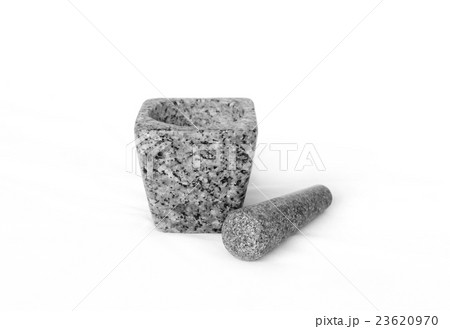 used mortar on white background 23620970