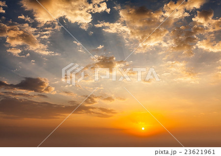 Evening sky with clouds Evening sky with clouds 23621961