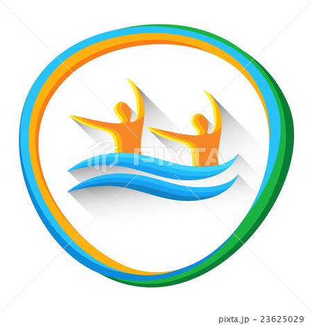 Synchronized Swimming Sport Competition Icon Synchronized Swimming Sport Competition Icon 23625029
