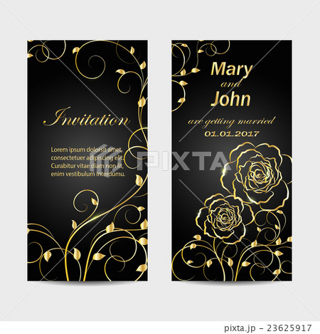 Set of wedding invitation cards design. 23625917