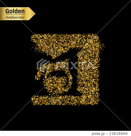 Gold glitter vector object Gold glitter vector object 23626694