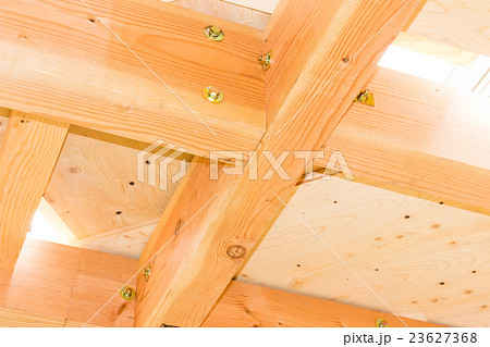 建築現場　建設現場　大工の仕事　基礎工事　住宅建設　鉄筋　工事　建設業　夢のマイホーム　 23627368