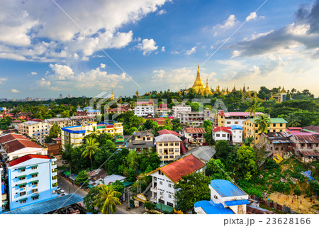 Yangon, Myanmar City Skyline Yangon, Myanmar City Skyline 23628166