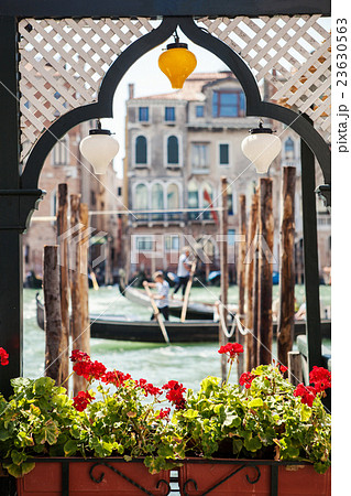 Venice canal scene in Italy 23630563