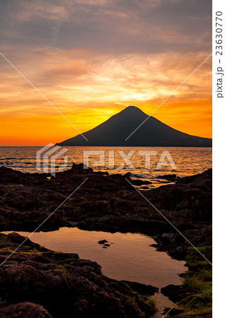 開聞岳の夕景 開聞岳の夕景 23630770