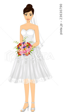 Girl Bridal Short Gown Bouquet Girl Bridal Short Gown Bouquet 23630790