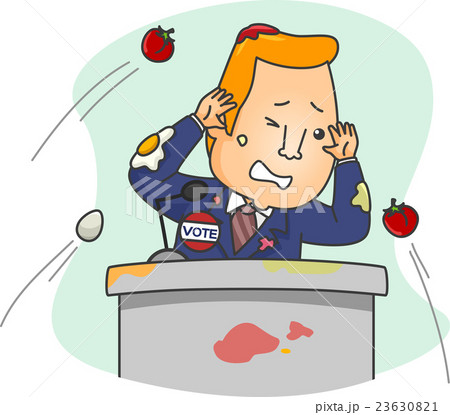 Man Candidate Throw Apples 23630821