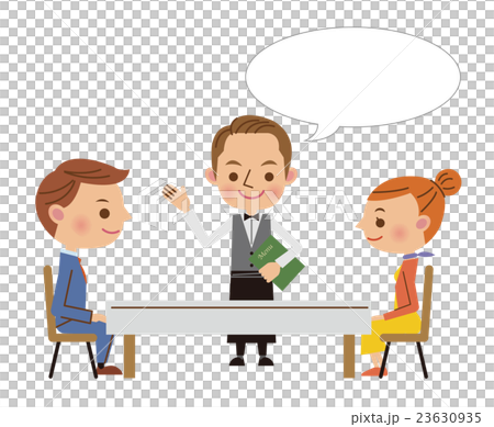 餐廳形象(服務員指導和男女情侶·氣球) 餐廳形象(服務員指導和男女情侶·氣球) 23630935