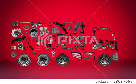 Images truck assembled from new spare parts 23637666