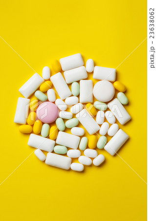 Assortment of chewing gums and candies Assortment of chewing gums and candies 23638062