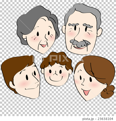 Smiling family - Stock Illustration [23638104] - PIXTA