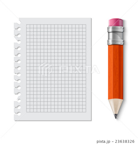 Realistic yellow pencil icon. Realistic yellow pencil icon. 23638326