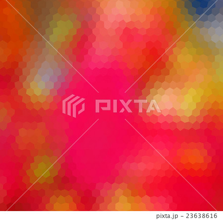 colorful orange heagonal geometric low poly  23638616