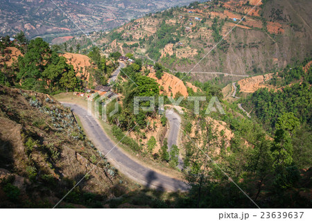 Mountain road in Nepal Mountain road in Nepal 23639637