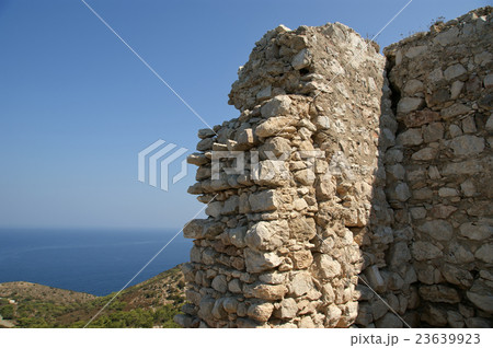Medieval Castle of Kritinia in Rhodes Greece Medieval Castle of Kritinia in Rhodes Greece 23639923
