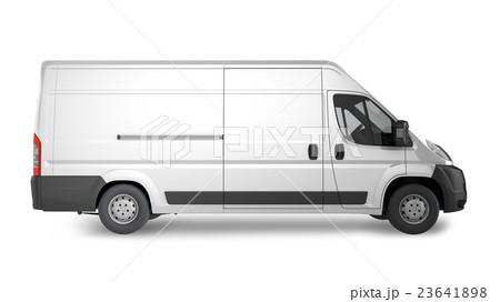 Delivery Van Mockup, layout for presentation Delivery Van Mockup, layout for presentation 23641898