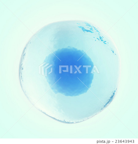 Single human or animal cell on blue background. 3d 23643943