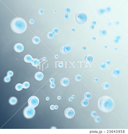 Blue cell on grey scientific background, life and Blue cell on grey scientific background, life and 23643958