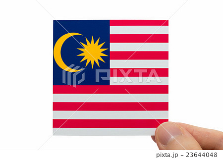 マレーシアの国旗イメージ 白背景 23644048