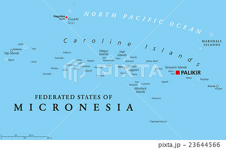 Federated States of Micronesia political map Federated States of Micronesia political map 23644566