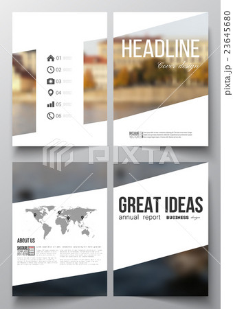 Set of business templates for brochure, magazine 23645680