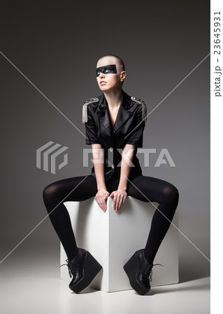 aggressive fashion girl wearing in dark rock aggressive fashion girl wearing in dark rock 23645931