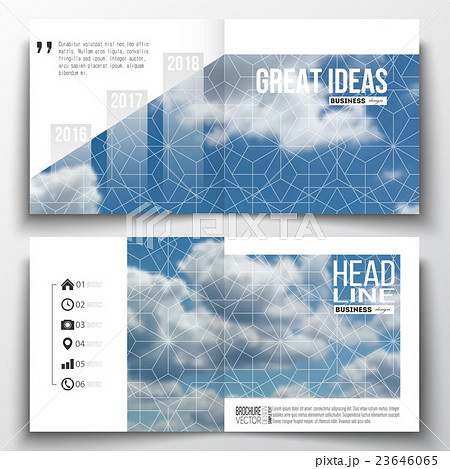 Set of annual report business templates for 23646065