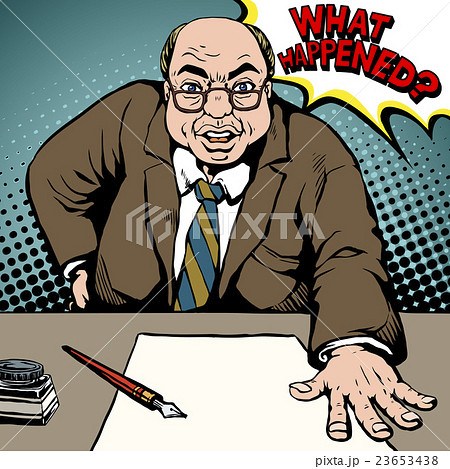 angry, man, office - Stock Illustration [23653438] - PIXTA