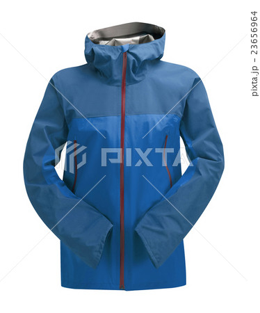 Rain Jacket Blue isolated Rain Jacket Blue isolated 23656964