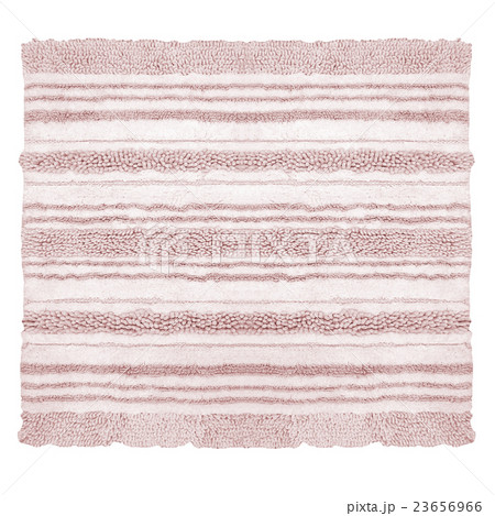 Blue bath rug isolated on white Blue bath rug isolated on white 23656966