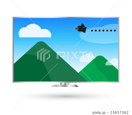 Vector illustrator, Television cartoon cute. Vector illustrator, Television cartoon cute. 23657362