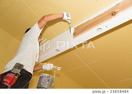 住宅内装 塗装イメージの写真素材