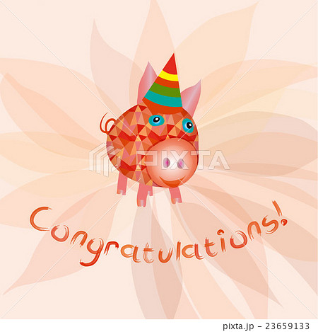 Cute pig. Vector illustration. 23659133