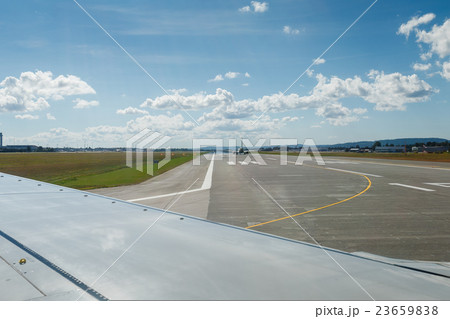 Airplane on airport runway 23659838