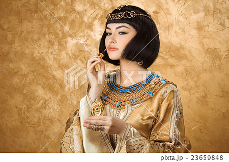 Beautiful Egyptian woman like Cleopatra with Beautiful Egyptian woman like Cleopatra with 23659848