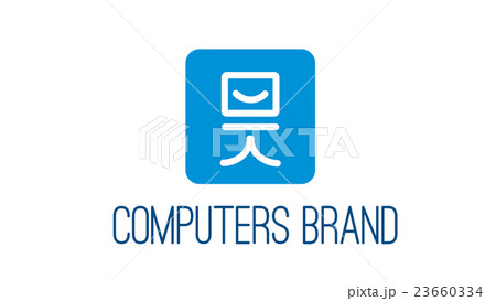 Computers vector logo template Computers vector logo template 23660334