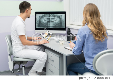 Dentist and patient 23660364