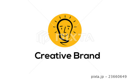 Creative thinking vector logo template 23660649