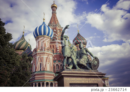 St Basils cathedral on Red Square in Moscow 23662714