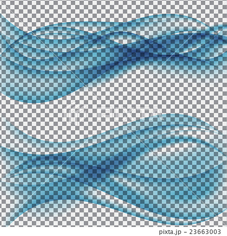 Abstract Wave on Transparent Background. Vector 23663003