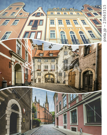 Collage of Riga (Latvia) images -travel background 23663515