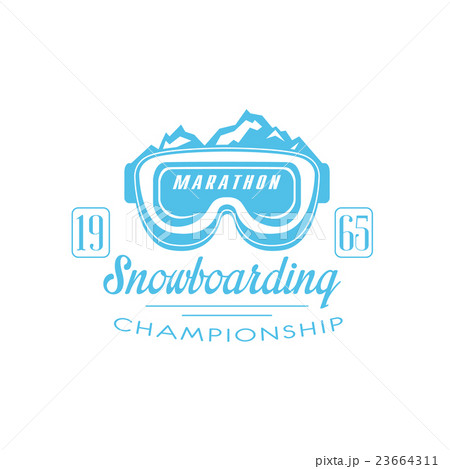 Marathon Snowboarding Emblem Design Marathon Snowboarding Emblem Design 23664311