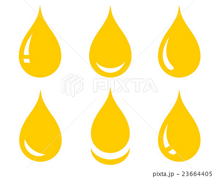 set of glossy oil drop 23664405