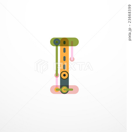 Abstract line design letter logo 23668399