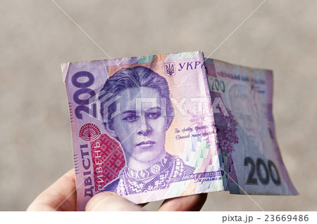 Two hundred Ukrainian hryvnia Two hundred Ukrainian hryvnia 23669486