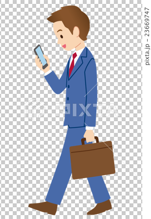 Walking smartphone 23669747